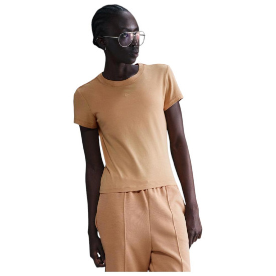Nike Γυναικεία κοντομάνικη μπλούζα Sportswear Chill Knit Cropped T-Shirt